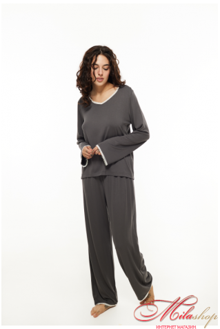 Комплект футболки з довгим рукавом і штани із віскози Luna LP-021 Pinelopa